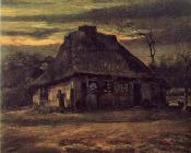 文森特 威廉 梵高 : 黄昏的农舍